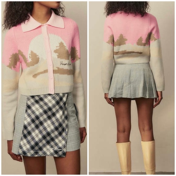 House of Sunny Sweaters - House of Sunny Daybreak Knit Cardigan - pink - US Size 8 - $145 MSRP